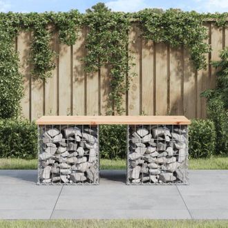 vidaXL Panca Giardino Design Gabbione 103x44x42 cm Legno Massello Pino - Vidaxl