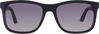 Ferragamo Blue Gradient Square Sunglasses SF1028SN 414 56