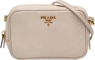 Prada Pre-owned Cross Body Bags, female, White, Size: ONE SIZE Pre-owned Vintage Crossbody Bag