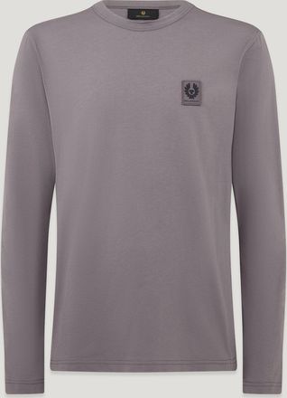 Belstaff Long Sleeved T-shirt Mens Cotton Jersey Tornado Grey Size 2XL