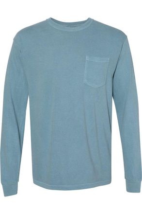 Comfort Colors Garment-Dyed Heavyweight Long Sleeve Pocket T-Shirt
