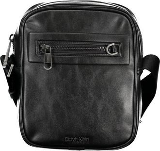 Calvin Klein Mens Monogram Crossbody Bag - Black - One Size