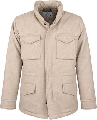 Bl'ker Field Jacket Travis - Heren - Zomerjassen - Beige - L - Wol - Jassen