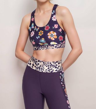 Johnny Was Joy Vanda Bee Active Sports Bra In Boho Chic
