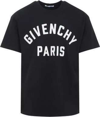 Givenchy T-Shirt In Cotone Con Ricamo Givenchy Paris-Uomo