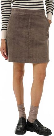 Part Two Lings Corduroy Mini Skirt In Gray