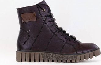 Rieker Womens Lace-Up Boot In Brown