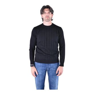 KANGRA Maglia Girocollo - - Knitwear - Uomo - Nero - 2XL