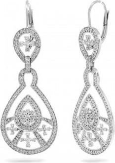 Allurez 1.35ct 14k White Gold Diamond Fancy Earrings