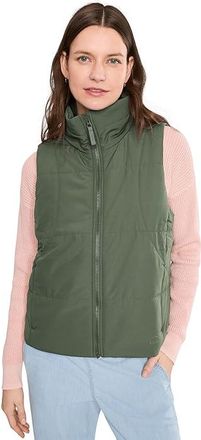 L.L.Bean Old Port Puffer Vest Womens Coat Thyme : MD, Polyester