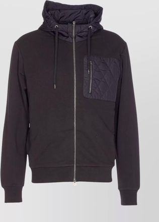 Herno quilted hoodie with drawstring and long sleeves