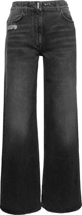 Givenchy Black 5-Pocket Style Wide Jeans