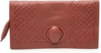 Bottega Veneta Pre-owned Bottega Veneta Nappa Embossed Intrecciato Turn Lock Clutch Ladies 6Y2NEWPCUU6YH55M