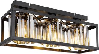 Globo Lighting Plaf&oacute;n - Mathilde - Negro - Metal - E27 - 15697-3d