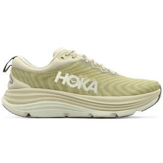 Hoka One One Hoka Gaviota 5 Textile Synthetic Mens Running Trainers - Oyster Mushroom Truffle Salt - Size:UK 10.5