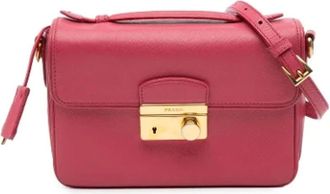 Prada Pre-owned Cross Body Bags, female, Pink, Size: ONE SIZE Pre-owned Leather prada-bags