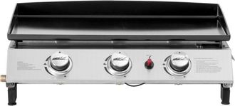 Habitat et Jardin Habitat Et Jardin - Plancha a gas 3 fuochi Jolly - 7,5 Kw - Grigio