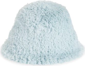 Tasha Soft Faux Fur Bucket Hat in Light Blue at Nordstrom Rack
