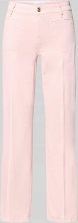 Cambio Cambio Cropped Jeans mit B&uuml;gelfalten und Eingrifftaschen in Rose, Gr&ouml;&szlig;e 34