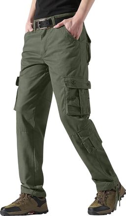 Generic Cargo Pants Men Men Work Trousers Mens 2024 Trendy Mens Cargo Trousers Cotton Heavy Duty Multi Pockets Work Wear Outdoor Camping Hiking Walking Pants 