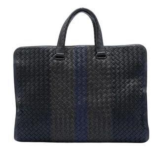 Bottega Veneta Pre-owned Tote Bags, female, Black, Size: ONE SIZE Pre-owned Woven Leather Business Tote