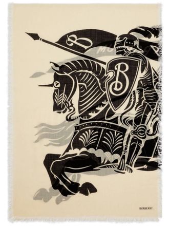 Burberry EKD wool scarf - unisex - Wool - OS - Neutrals