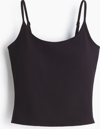 H&M Sport-Tr&auml;gertop mit integriertem BH mit SoftMove - Schwarz