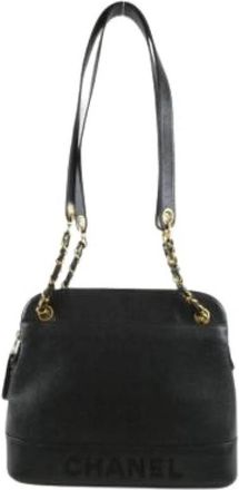 Chanel Pre-owned Vintage Schoudertas - Dames - Vintage Schoudertas - Zwart - ONE Size - Leer - Vintage