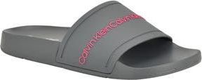 Calvin Klein Anyka Slide Sandal in Dark Grey at Nordstrom Rack, Size 10