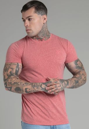 Siksilk Mens Orange Marl T Shirt M