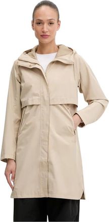Helly Hansen Sienna Regenjas - Dames - Sport - Beige - Maat: M Polyamide