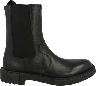 Ferragamo Mens Loreno Leather Chelsea Boots In Black