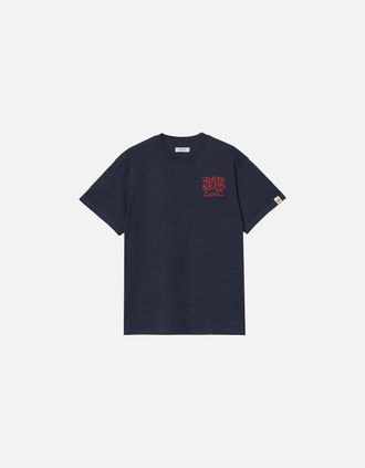Replay Mens Replay Royal Eagle Back Print T-Shirt - Blue - Size: 40