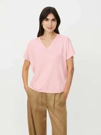 Masai Mabadu V-Neck Draped T-Shirt in Primrose at Nordstrom, Size Xx-Large