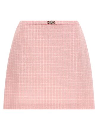 Versace Multicolor Virgin Wool Long Womens Skirt