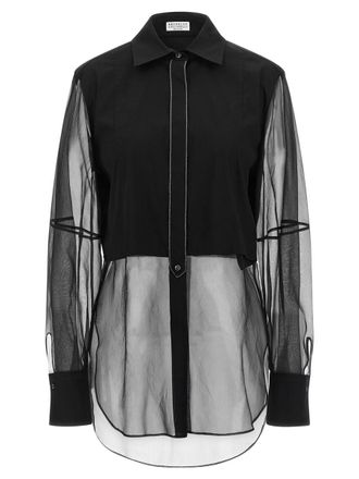 Brunello Cucinelli Shiny Trims Shirt