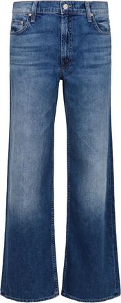 Mother The Rerurn Zip Sneak Jeans - Dames - Loose Fit Jeans - Blauw - W23 - Katoen - Jeans