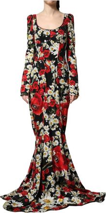 Dolce & Gabbana Dames, Jurken, Veelkleurig, Maat: 2XS Zijde