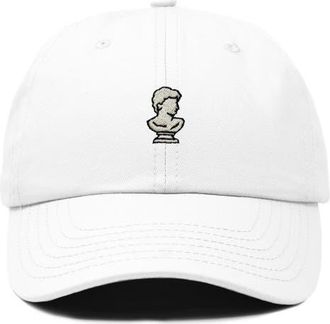 Dalix Sculpture Dad Cap in White at Nordstrom