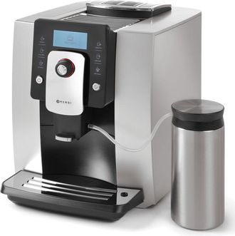 OEM Cafetera Autom&aacute;tica One Touch Con Dep&oacute;sito De Leche De 600 Ml Plata Hendi 208984