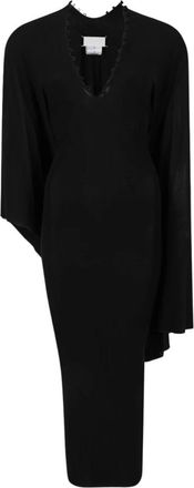 Maison Margiela Midi Jurk - Dames - Casual kleedjes - Zwart - 2XS - Kleedjes