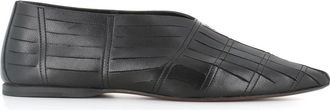 Pantanetti Zwarte leren ballerina schoenen - Dames - Platte Schoenen - Zwart - 36 EU - Schoenen