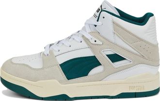 Puma Slipstream Hi Heritage White Gray Green 387998-02