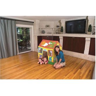 Trade Shop Trade Shop - Tenda Casetta Ripiegabile Gioco Per Bambini 102x76x114 Cm Da Giardino Casa 52007