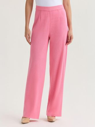 Misook Nancy Wide Leg Mylana Knit Pant in Pink at Nordstrom, Size Xx-Large