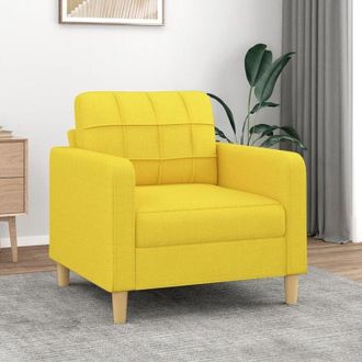 vidaXL Furniture Limited - Poltrona Giallo Chiaro 60 cm in Tessuto