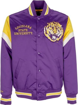 Mitchell & Ness LSU Tigers Bomberjack Paars - Heren - Bomber jackets - Paars - XL - Polyester - Jassen