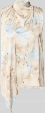 Rinascimento Rinascimento Bluse mit Stehkragen und asymmetrischem Design in Hellblau, Gr&ouml;&szlig;e L