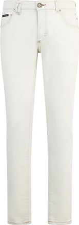 Philipp Plein Super Straight Cut Jeans Basic - Heren - Slim Fit Jeans - Beige - W36 - Katoen - Jeans