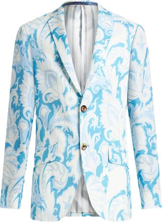 Etro Blazer a fiori - Blu